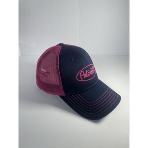 Peterbilt Motors Navy Blue Pink Trucker Mesh Embroidered Cap Hat